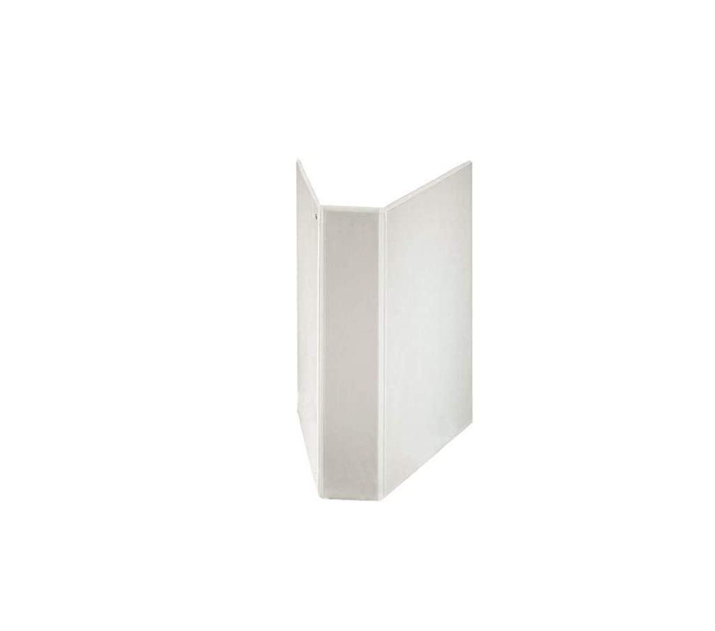 Esselte Leitz Customisable A4 4-Ring Binder with Storage Pockets and Plastic Cover 60mm White