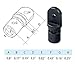 Thorn Boat Bimini Fittings Top Cover Cap Eye End Nylon Black Pack of 6 Black, 3/4 Inch (Internal Version for 1