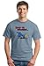 Keep On Truckin, Men's Cotton Short Sleeve T-Shirt, an R. Crumb Image-Stoned Blue-XL