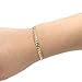 10k Fine gold Curb Cuban Chain Bracelet and Anklet, 0.16 Inch (4mm)