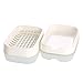 Arbor Home MXY Soap Box Dish Rectangle Bath Soap Case Sponger Holder with Drainage Holes Tray