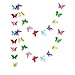 zilue Butterfly Banner Decorative Paper Garland for Wedding Baby Shower Birthday Theme Decor 110 Inches Pack of 2 Pieces Mix Color
