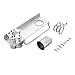 AnGeer Bathroom Shelf, Wall Mount Bathroom Organizer, Toothbrush Toothpaste Storage, Comb Hair Dryer Holder