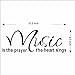 Witkey Music Is The Prayer The Heart Sings Vinyl Wall Decals Quotes Sayings Words Art Decor Lettering Wall Art Inspirational Uplifting