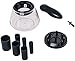 Makeup Brush Cleaner - Zoe Ayala Revolutionary Electronic Makeup Brush Cleaner & Dryer - 8 Flexible Collars Fit Most All Brush Sizes - Cruelty Free - As Seen on TV - 25 Seconds & DONE