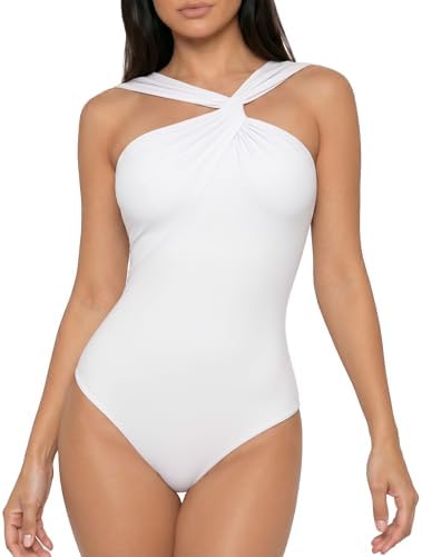 Amazon.com: CRZ YOGA Softembrace Long Sleeve Bodysuits for Women