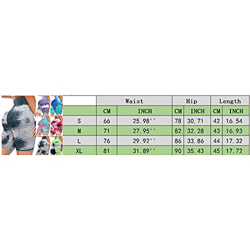 Binggong Sportshorts voor dames, Honeycomb Ruched Booty Shorts Hoge Taille Yoga Broek Sexy Tight Leggings Push Up Gym… - Image 7