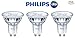 Philips 465104 LED GU10 Dimmable 35-Degree Spot Light Bulb: 400-Lumen, 5000K Daylight, 6-Watt (50-Watt Equivalent), 120V MR16, 3-Pack