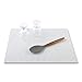 Miusco Thick Silicone Dish Drying Mat, Fast Drying, Non-slip, Heat Resistant, 20 X 16 Inch, White