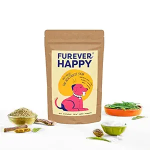 Furever Happy All-Natural Anti Tick & Flea Powder for Dogs, Promotes Healthy Skin, Effective for Itching, Dry Skin and Infections | Cruelty Free | Plant Based ? 100 Grams ? Pack of 1