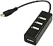LoveRPi MicroUSB to USB 4 Port Black OTG Hub for Raspberry Pi Zero primary