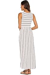 Hount Women's Summer Casual Stripe Elastic Waist