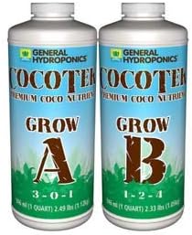 Gardening Haven General Hydroponics CocoTek Grow A & B 32oz Quarts