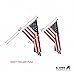 A-ONE 5Ft Tangle Free Spinning Flagpole Deluxe Aluminum American US Flag Pole Kit with Stainless Steel Rust Prevention Clip and Free Bracket for Outdoor Residential or Commercial Wall Mount, Silver