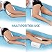 Abco Tech Memory Foam Knee Pillow for Side Sleepers– Back Pain, Pregnancy, Leg Pain, Hip Pain and Sciatica Relief - Leg Pillow Wedge with Washable Cover and Bag