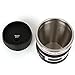 Mango Spot Best Camera Lens Thermos Stainless Steel Cup/Mug for Coffee or Tea, White with Thumb Slider Lid