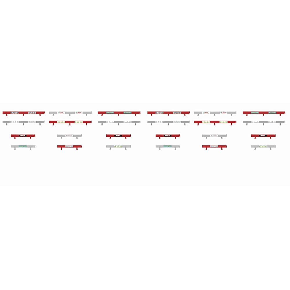 Scalextric Classic Barriers with Stickers,Grey/Red,38.1 x 12.7 x 5.08 cm; 300 Grams (Pack of 2) — image 1