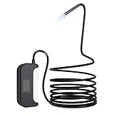 WiFi Wireless Endoscope,ROTEK 2.0 MP Semi-Rigid Inspection Endoscope Waterproof Borescope,1080P HD Snake Camera W/6 LEDs Light Compatible for Android & iOS Smartphone Tablet-11.5FT
