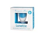 Lunette Menstrual Cup - Clear - Model 2 for Medium to Heavy Menstruation - Natural Alternative for Tampons and Sanitary Napkins