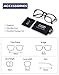 Happy Store CN88 Fashion Keyhole Metal Temple Oval Horn Rimmed Clear Lens Glasses,Transparent