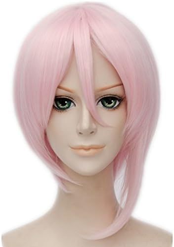MSHUI Shokugeki no Soma Alice Nakiri Cosplay Wig Short Straight Pink Hair