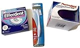 Denture Care Kit , Pepsodent Denture Cup, Orafix Denture Brush, Efferdent Denture Cleaner