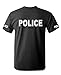 Police - cops Sheriff Deputy Novelty Duty Tee Shirt T-Shirt (Large) Black