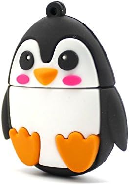 Animal penguin Shape USB2.0 Flash Drives cartoon Novelty Memory Stick Thumb 16gb (black)