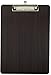 Clipboard Dark Grain Vinyl Surface Low Profile Clip Hardboard Single (Pack of 6)