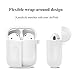 Airpods Case Cover,Jeselry 9 in 1 Airpods Accessories Set,Protective Silicone Cover Skin Compatible Apple Airpods Anti-Lost Strap/Ear Hook/Watch Band Holder/Keychain/Earpods Case (White)thumb 2