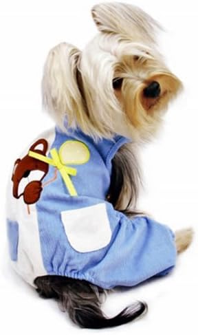 Peek-a-boo Teddy Bear Dog Jumpsuit Size: Lage