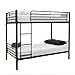FCH Twin Over Twin Bunk Bed Easy Assembly Metal Frame W/Ladder Kids Adult Children Bedroom 78
