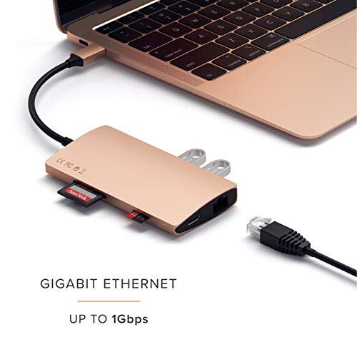 Satechi Aluminum MultiPort Adapter V2 4K HDMI (60Hz), Gigabit