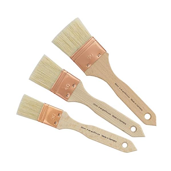 Lasurpinsel KÃ¼nstler Pinselset (Breite 50 mm, 40 mm, 30 mm) repinoÂ® KÃ¼nstlerpinsel Pinsel Set Grundierpinsel