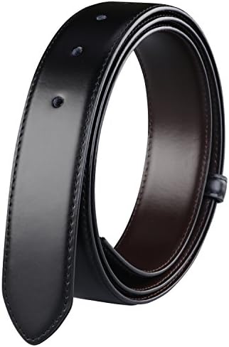 MIUDA Genuine Leather Belt Reversible Adjustable Calfskin Belt And Buckle Replacement