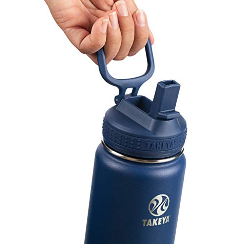 Takeya Actives Insulated Stainless Steel Water Bottle with Straw Lid