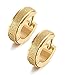 Stainless Steel Womens Hoop Earrings for Men Ear Piercings Hypoallergenic 20G (One Pairs: Gold)