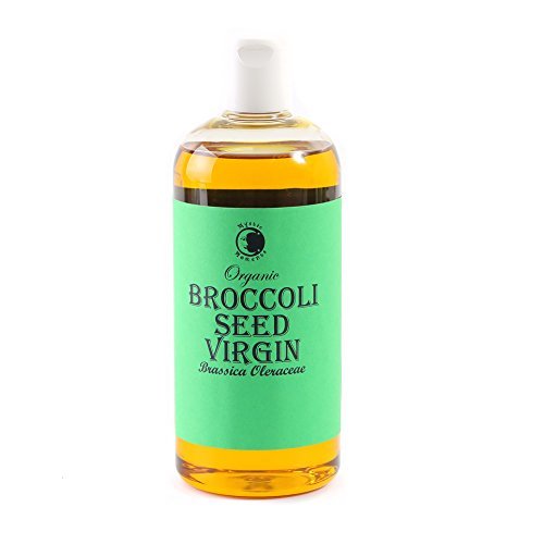Mystic Moments | Organic Broccoli Seed Virgin Carrier Oil 500ml - Pure & Natural - Perfect For Hair, Face, Nails, Aromatherapy, Massage and Oil Dilution Vegan GMO Free