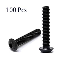 iexcell 100 Pcs M4 x 20 Thread Pitch 0.7 mm Alloy