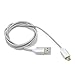 SmartSee 2.4A Micro USB Charging Cable Magnetic Adapter Charger for Samsung Android LG Kindle (White)