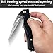 Oerla TAC Folding Knife Ball Bearing Quick-Open Assist Folding Camping Hunting EDC Knife - Paladin Series - 8Cr15Mov Blade - Cold Treated Steel - 3.8