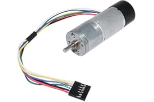 Bemonoc Encoder Metal Gearmotor 12V DC 80 RPM Gear Motor with Encoder for Arduino and 3D Printers