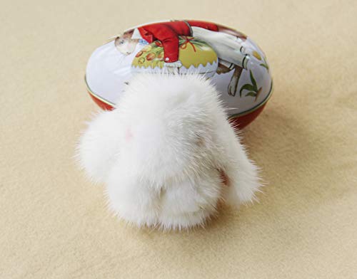 YISEVEN Mini Plüsch Kaninchen Schlüsselanhänger Osterhase Anhänger Fell Kuscheltier Hase Bommel Türdekoration Häschen… – Bild 3