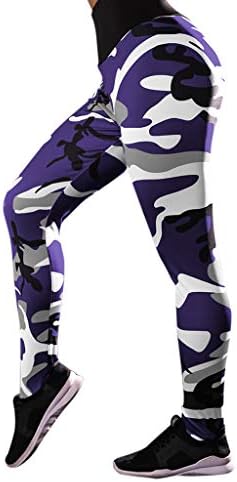 Xturfuo Womens Camouflage High Waisted Leggings Ruched Butt Lifting Outdoor Sport Tummy Control Gym Yoga Pants