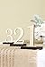 Ling's moment Wooden Table Numbers with Thick Sturdy Vintage Holder Base for Wedding, Party, Events or Catering Decoration, 1 to 15, Pack of 15
