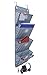 Hanging Wall Organizer,VNOM 4 Pockets Wall Mount Over The Door Office Supplies Storage Mail Organizer for Notebooks,Planners,File Folders (Fish Scale Pattern)