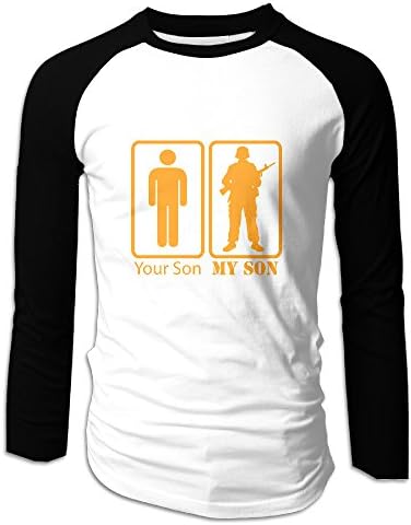 Vonluxe Men's Raglan T-Shirt Your Son My Son Black XXL