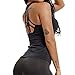 YOFIT Sexy Yoga Tank Tops Backless Vest Removable Pad Open Back Workout Sleeveless Shirts