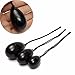 Massage Stone,Charminer Drilled Black Obsidian Body Massage Stone 3Pcs Set Gemstones Exercise Yoni Egg To Muscles Kegel Exercise