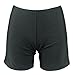 Cocoship Women's Solid Black Boyleg Bikini Bottom Board Swim Boy Short(FBA)